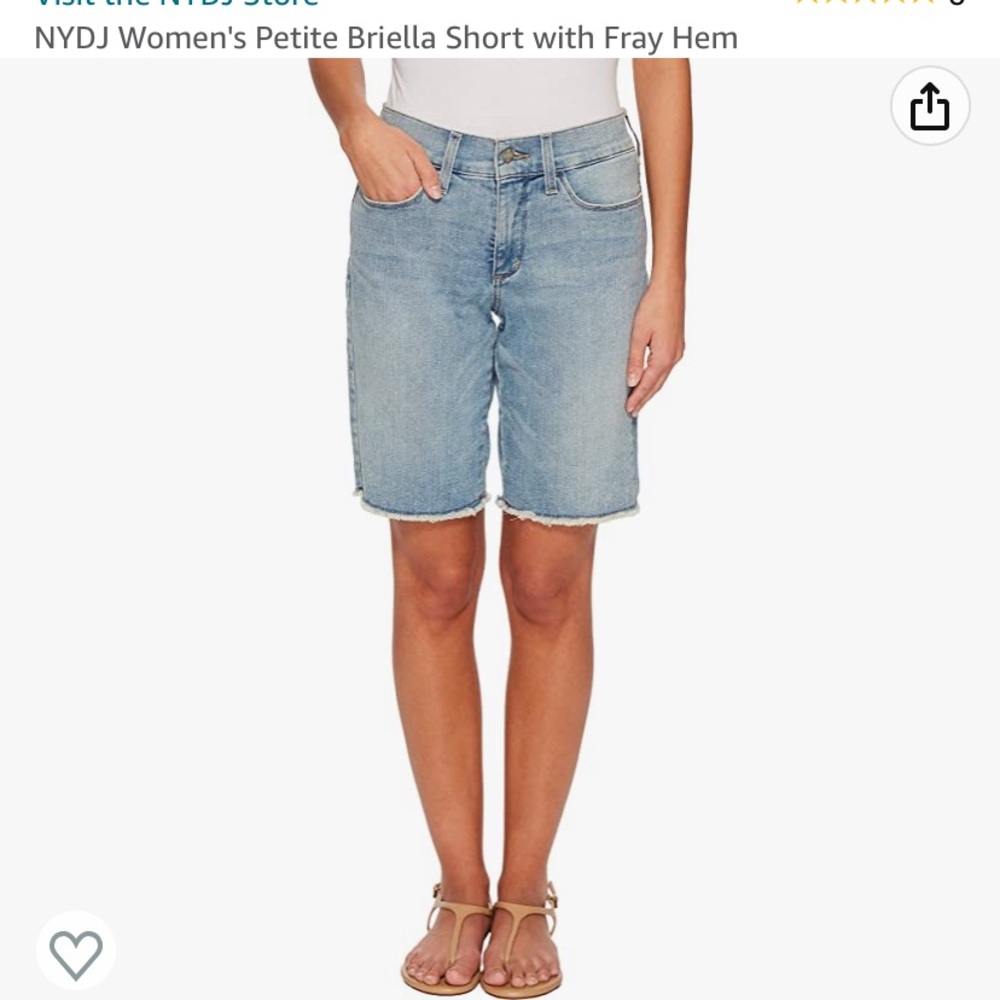 NWOT NYDJ BRIELLA denim Bermuda shorts